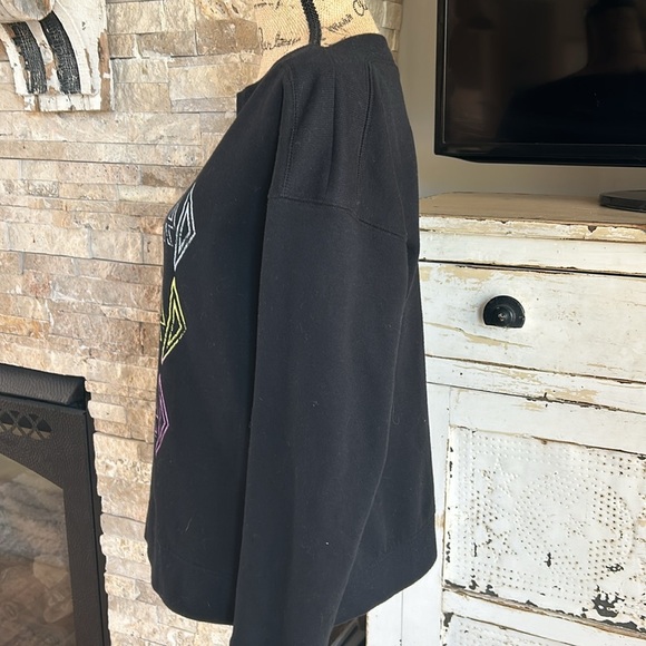 Def Leppard black graphic leopard boatneck sweatshirt rock band sweatshirt - Picture 7 of 16